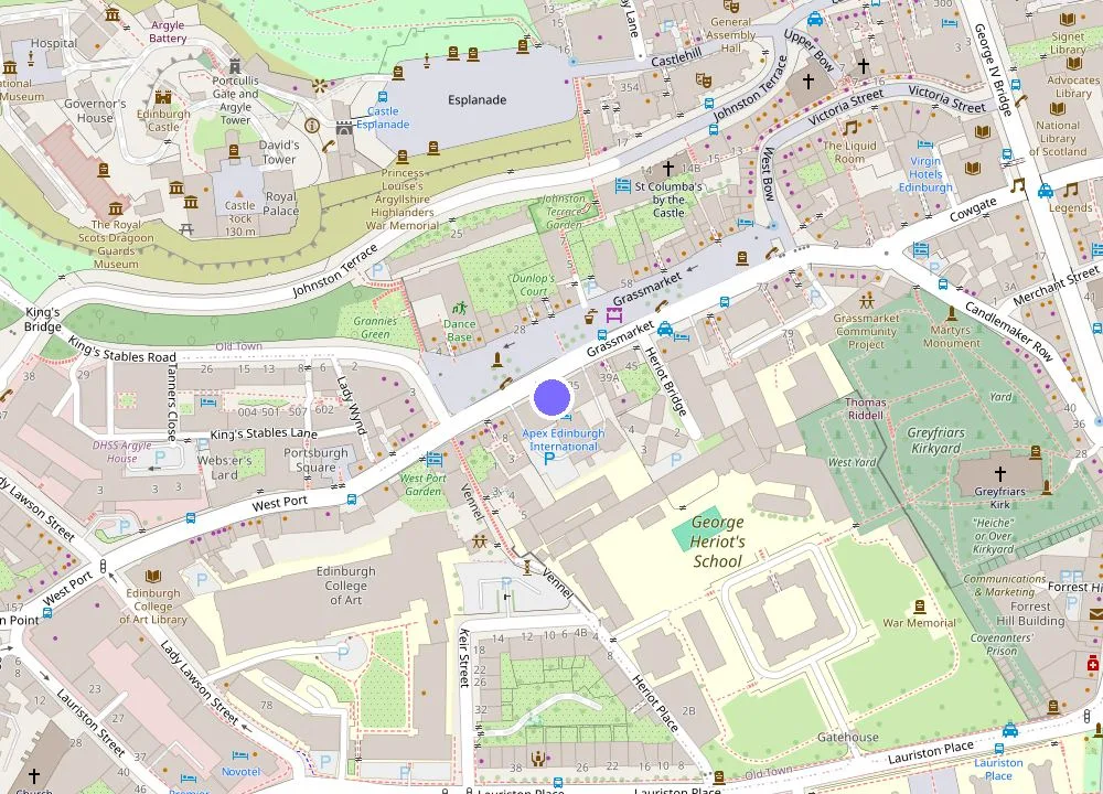 Map: Apex Grassmarket Hotel